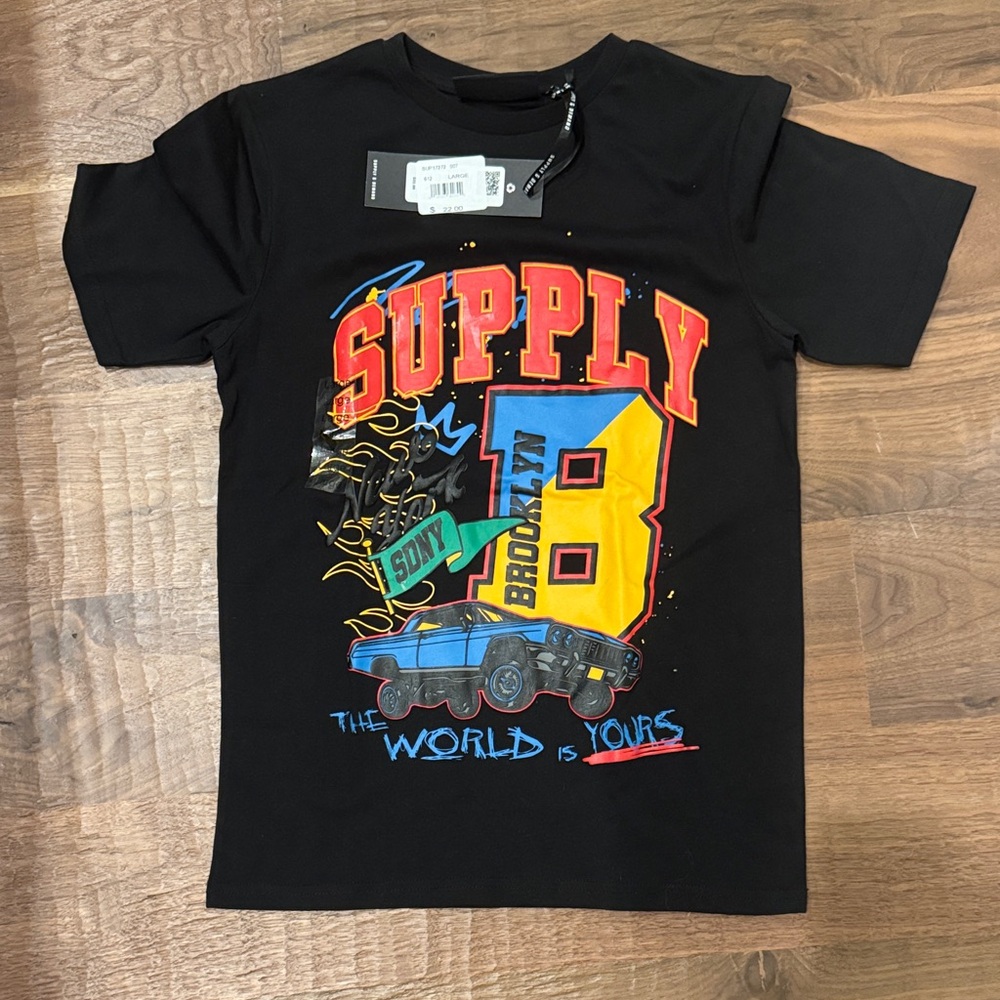 Black Graphic Kids Tee